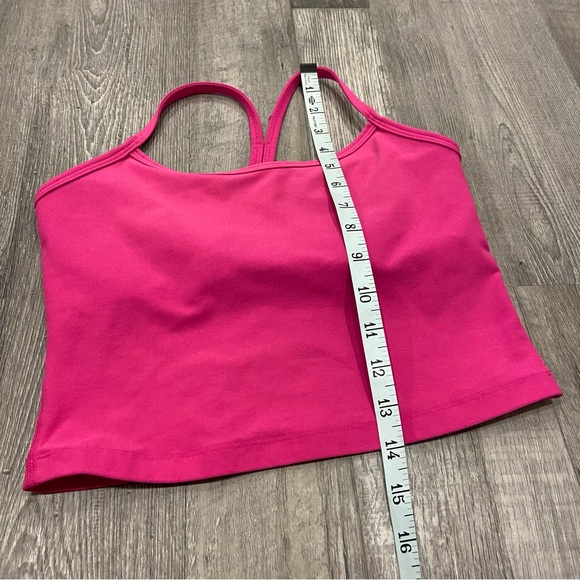 Beyond Yoga SpaceDye Slim Racerback Cropped Tank in Pink Punch Heather size S - Picture 5 of 7